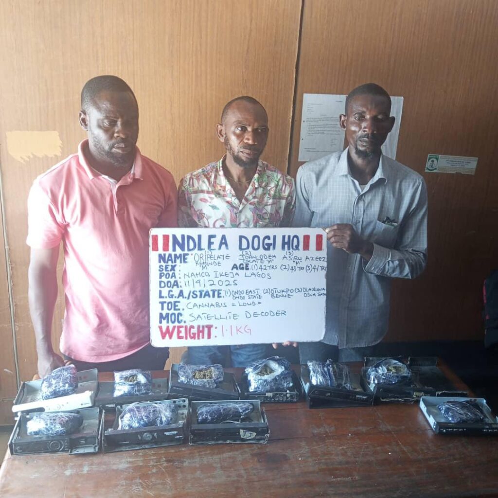 NDLEA Arrests Indian Businessman, Three Nigerians Over N3.9bn Tramadol at Lagos Airport 4 IMG 20250914 WA0044