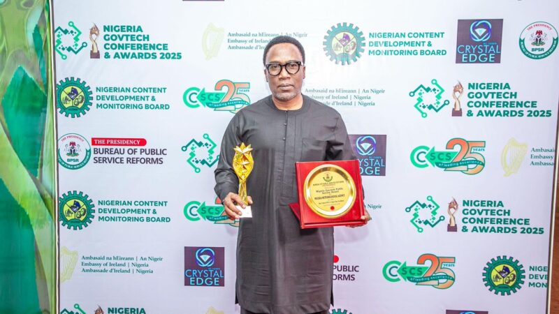 NiMet, DG Anosike Shine at 2025 Nigeria GovTech Public Service Awards for Excellence in Digital Innovation