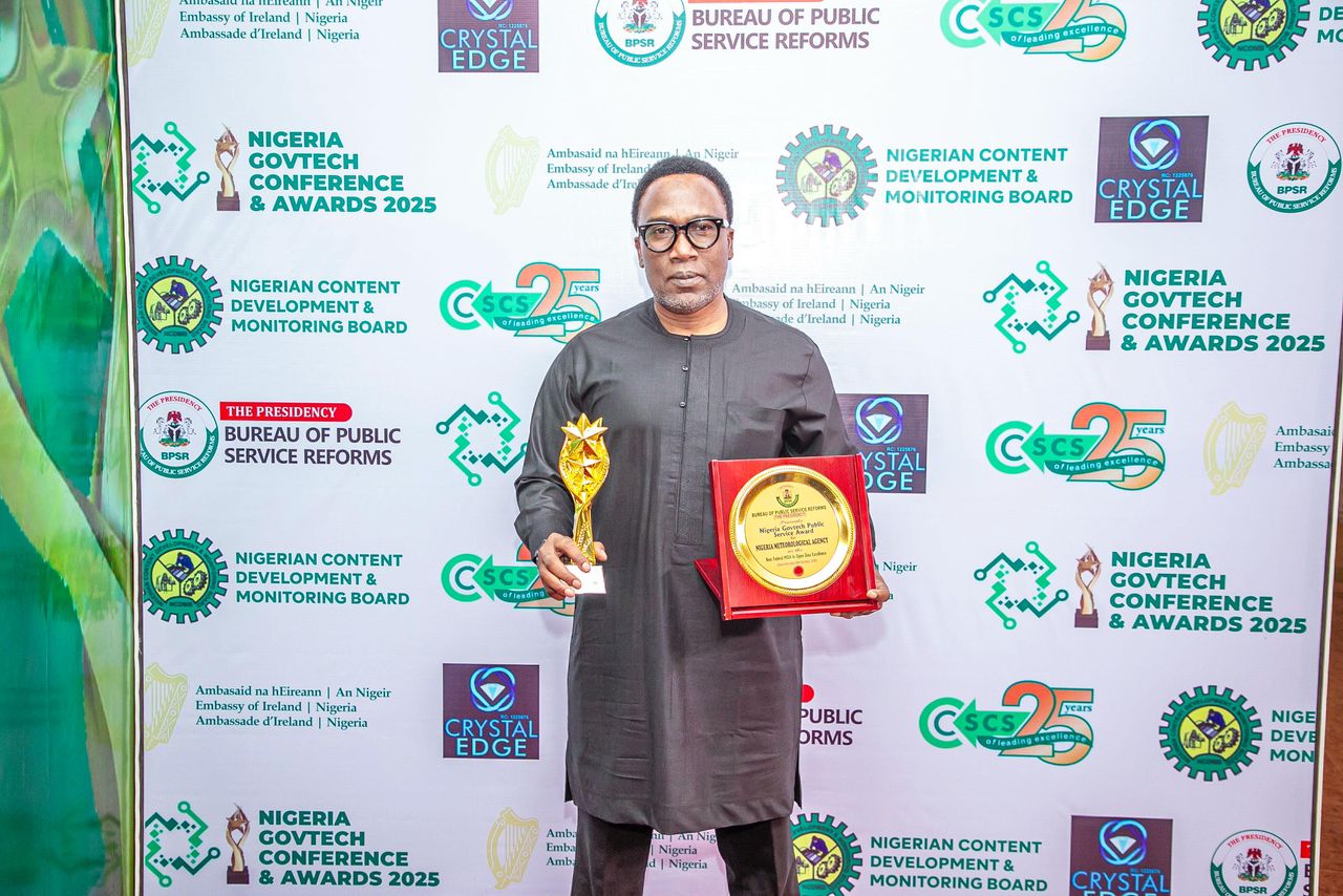 NiMet, DG Anosike Shine at 2025 Nigeria GovTech Public Service Awards for Excellence in Digital Innovation
