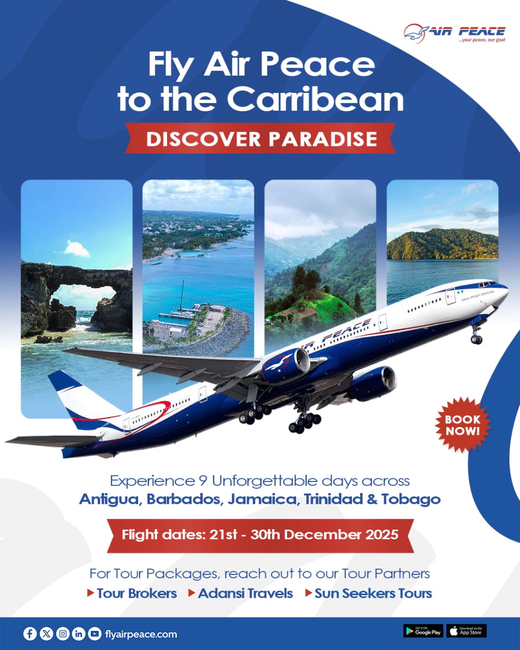 Air Peace Set to Begin Monthly Commercial Flights to Antigua and Barbados from December 21 1 Air Peace Set to Begin Monthly Commercial Flights to Antigua and Barbados from December 21