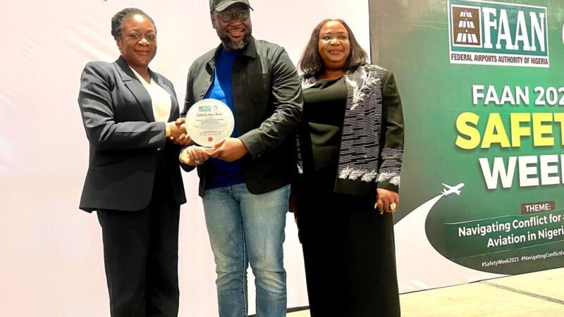 SAHCO Honoured with Safety Excellence Award at FAAN 2025 Safety Week