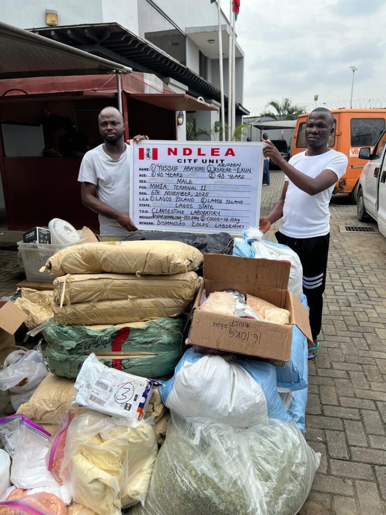 NDLEA Arrests Wanted Drug Kingpin at Lagos Airport, Dismantles Lekki Colorado Laboratory 2 IMG 20251109 WA0037