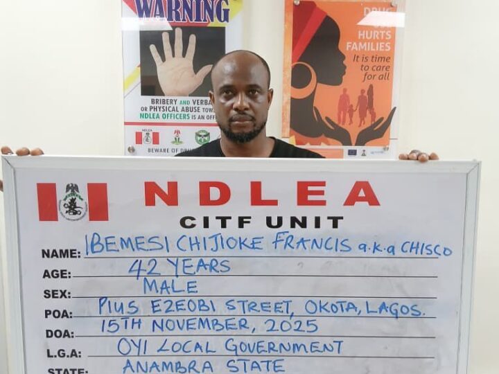 NDLEA Arrests Wanted Drug Baron in Lagos, Recovers Large Cache of Narcotics, Foreign Currency