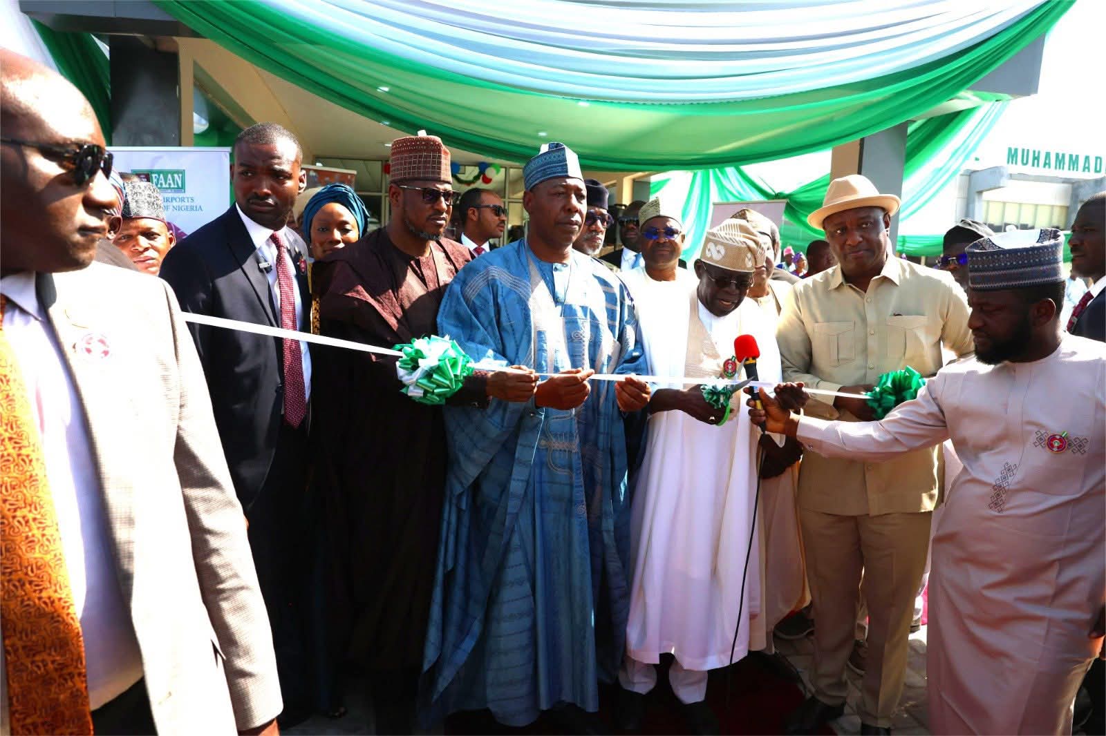 Tinubu Commissions Upgraded Maiduguri Airport Terminal, Boosting Regional Air Connectivity