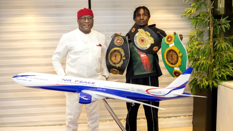 Air Peace Boss Onyema Rewards WABU Champion Obizulike with N10m Sponsorship, Free Flights