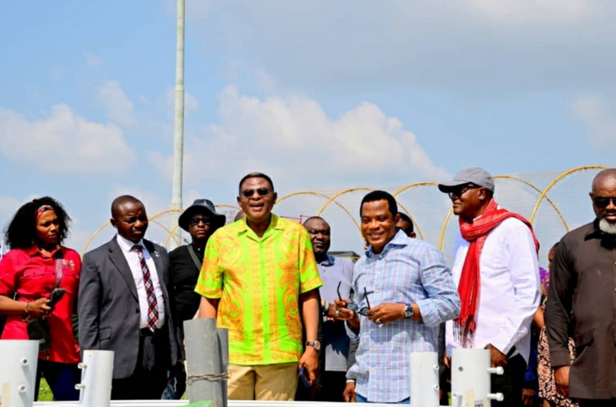 Gov. Bassey Otu Pays Tribute to Predecessors as Cross River Switches On Christmas Lights