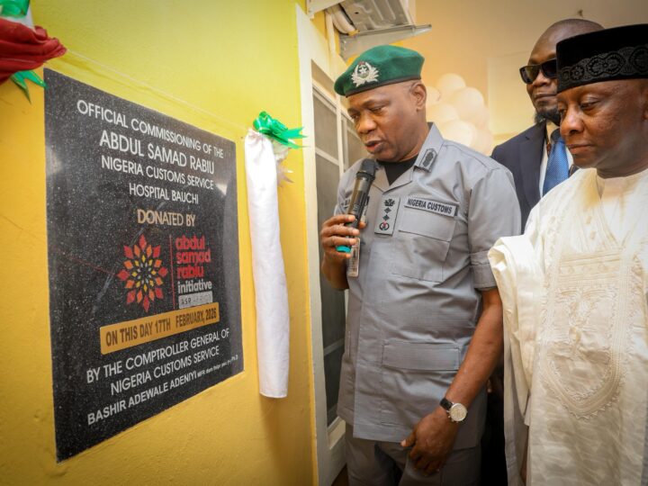 Customs Chief Commissions ASR-Funded 60-Bed Hospital in Bauchi, Pledges Improved Healthcare Access