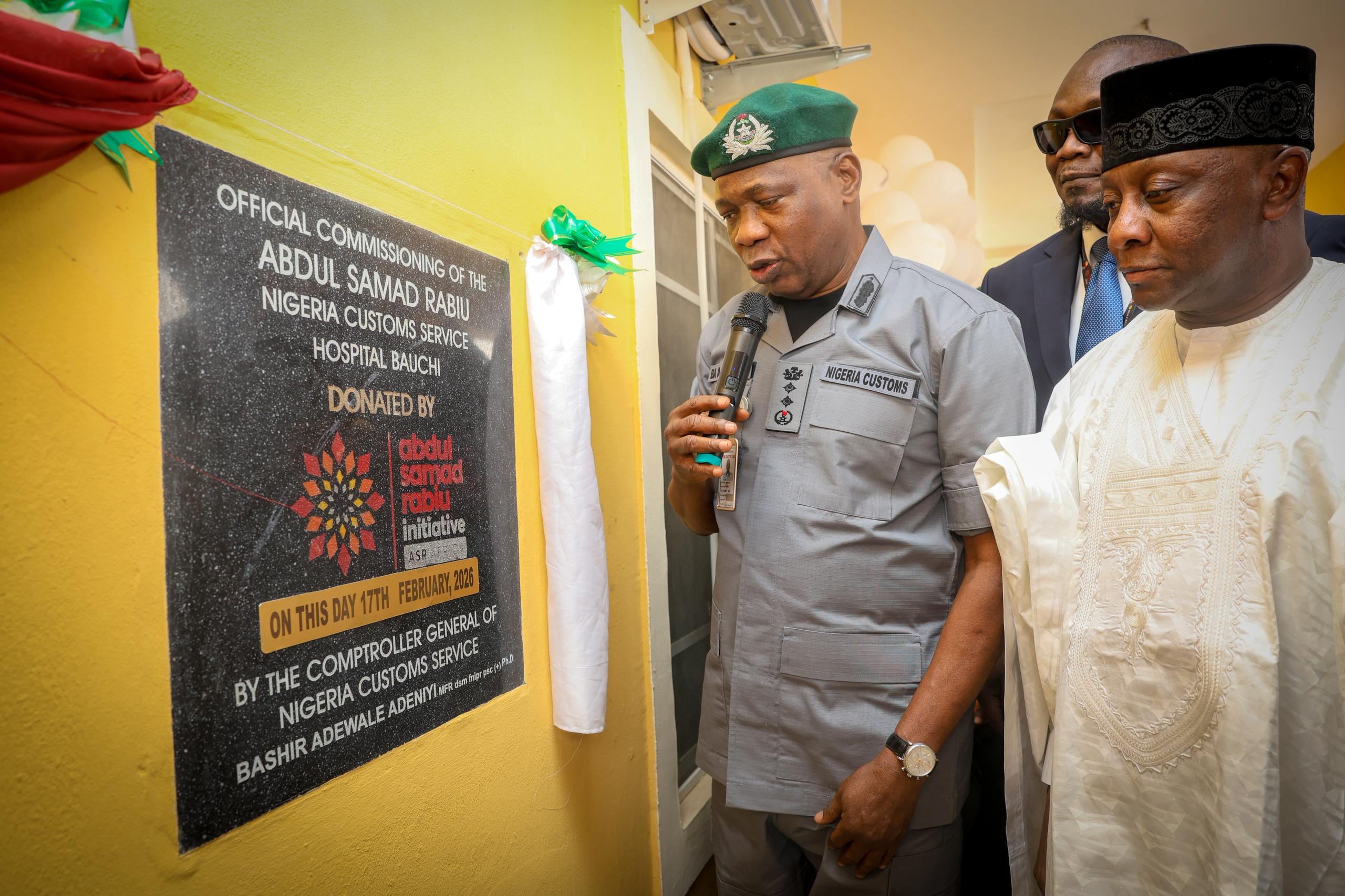 Customs Chief Commissions ASR-Funded 60-Bed Hospital in Bauchi, Pledges Improved Healthcare Access