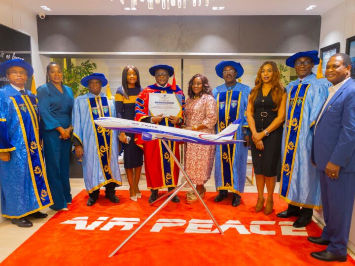 Abia State University Honours Air Peace Boss Onyema with Fourth Doctorate, Applauds His Educational Advocacy