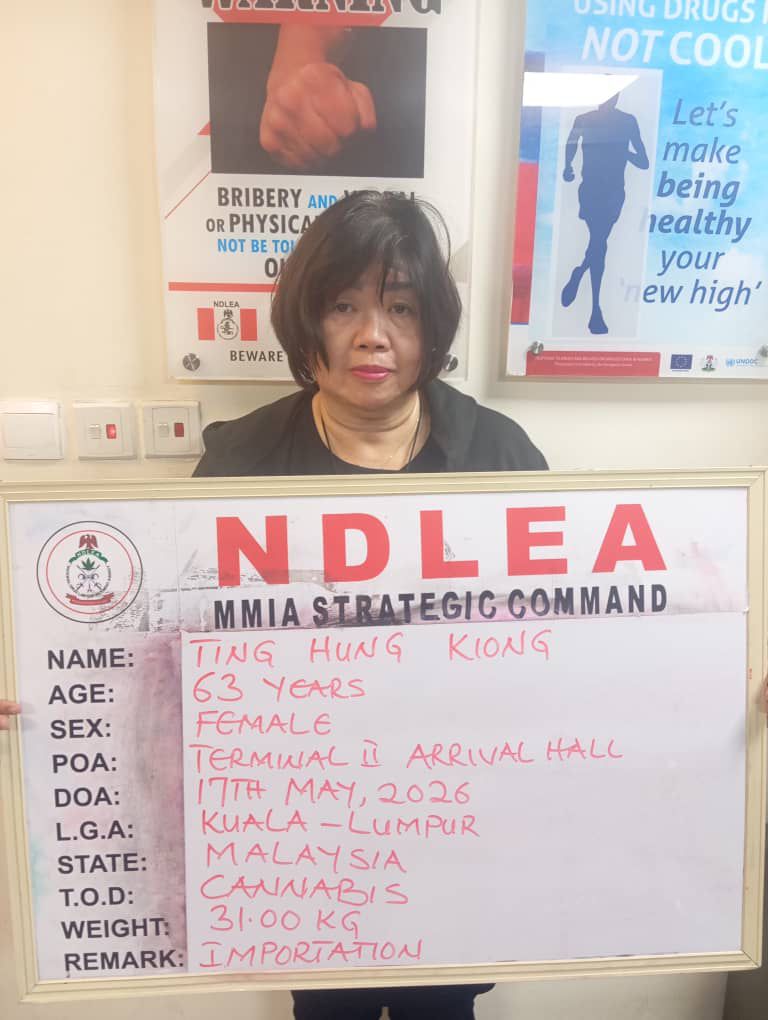 NDLEA Busts International Drug Network, Arrests Chinese Woman With 31kg Cannabis at Lagos Airport 2 86952