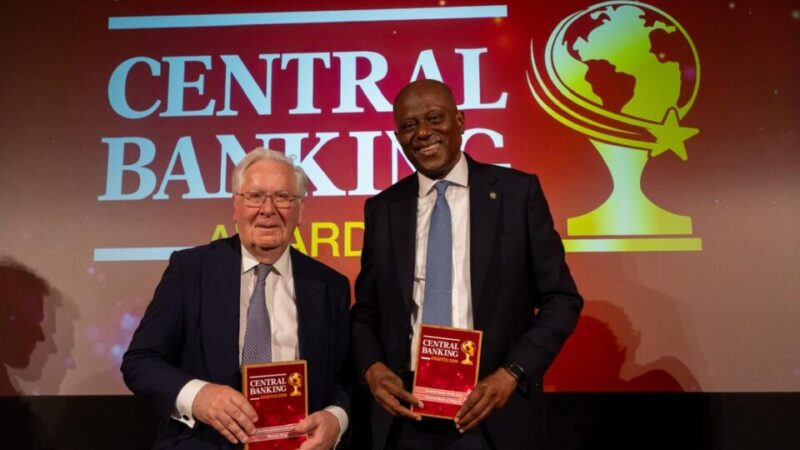 Nigeria’s Central Bank Chief Receives Prestigious Global Award in London, Dedicates Honour to Institution’s Reform Efforts
