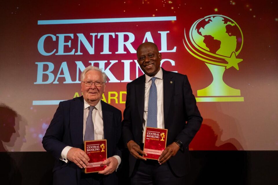 Nigeria’s Central Bank Chief Receives Prestigious Global Award in London, Dedicates Honour to Institution’s Reform Efforts