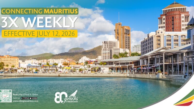 Ethiopian Airlines Expands African Network with New Direct Mauritius Service