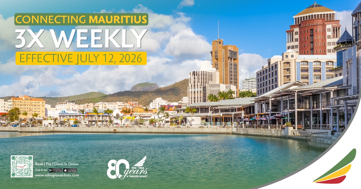 Ethiopian Airlines Expands African Network with New Direct Mauritius Service