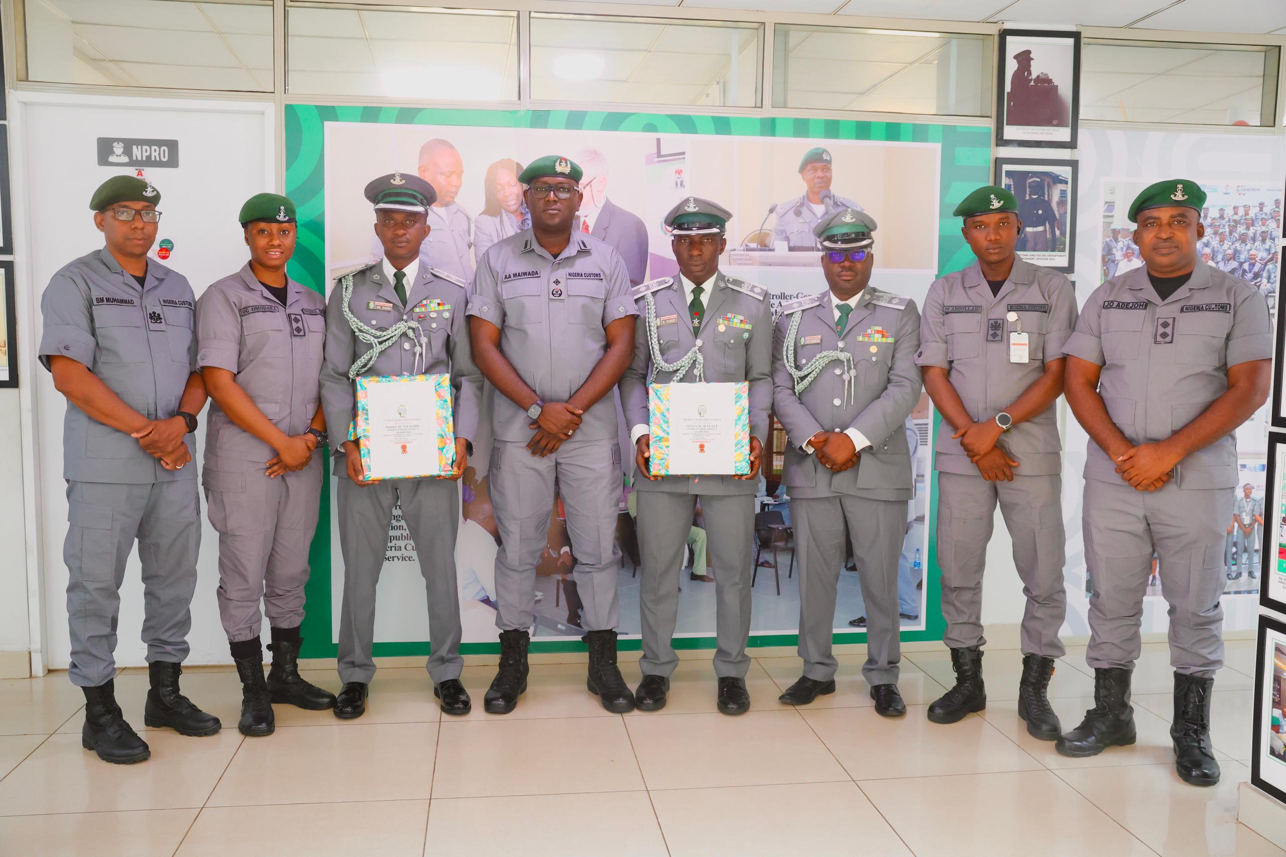 Nigeria Customs PR Officers Dominate NCCSC Senior Course 14, Clinch Top Graduation Honours