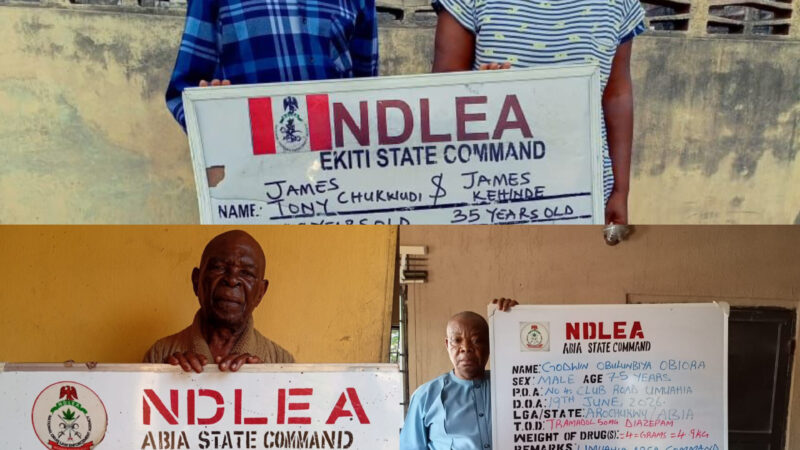 Two Elderly Men Arrested for Supplying Illicit Drugs to Secondary School Students as NDLEA Intensifies Crackdown