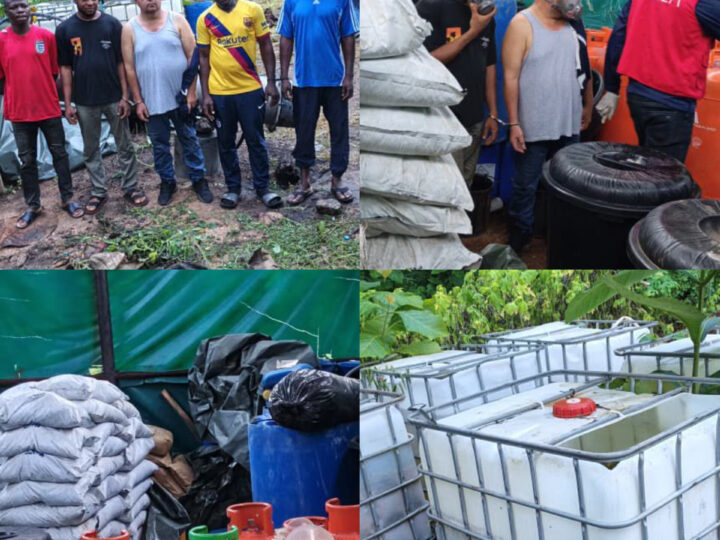 NDLEA Dismantles Industrial-Scale Meth Laboratory in Oyo Forest, Arrests Mexican Drug Expert, Four Nigerians