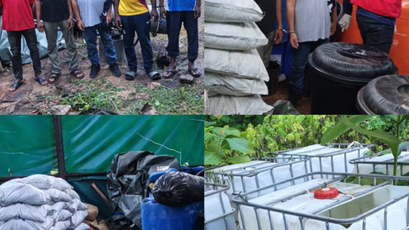 NDLEA Dismantles Industrial-Scale Meth Laboratory in Oyo Forest, Arrests Mexican Drug Expert, Four Nigerians