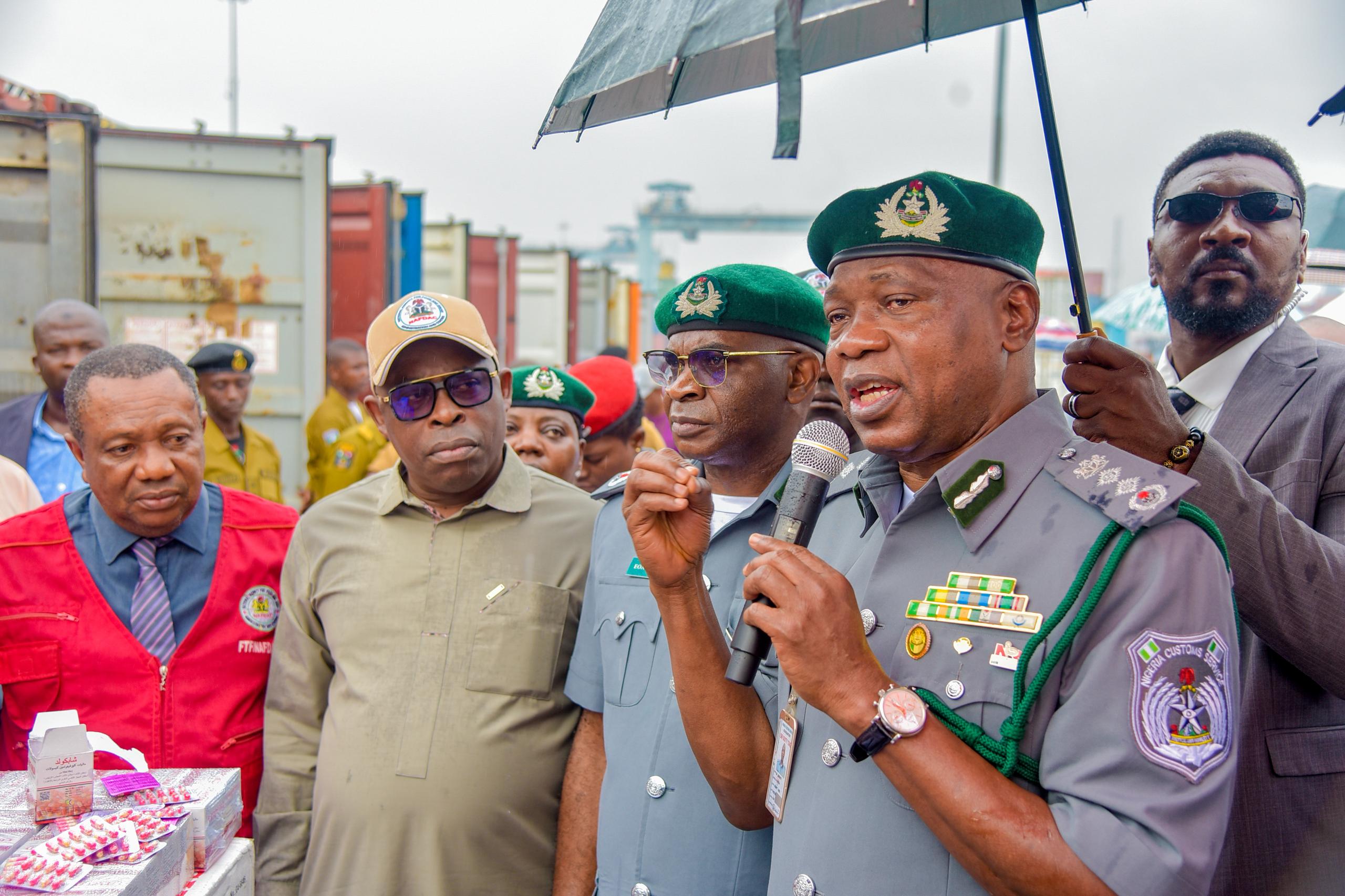 Customs Seizes N53.39bn Worth of Narcotics, Expired Pharmaceuticals at Apapa, Hands Over Contraband to NDLEA, NAFDAC