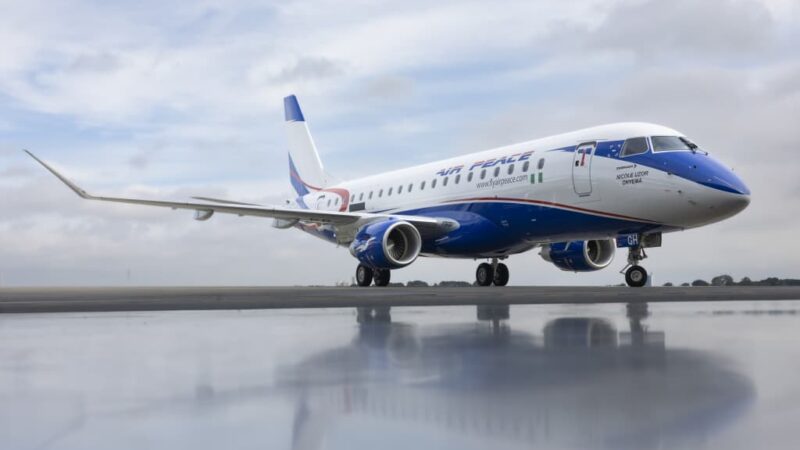 Air Peace Expands Modern Fleet with Arrival of First Brand-New Embraer E175