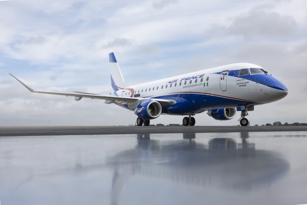 Air Peace Expands Modern Fleet with Arrival of First Brand-New Embraer E175