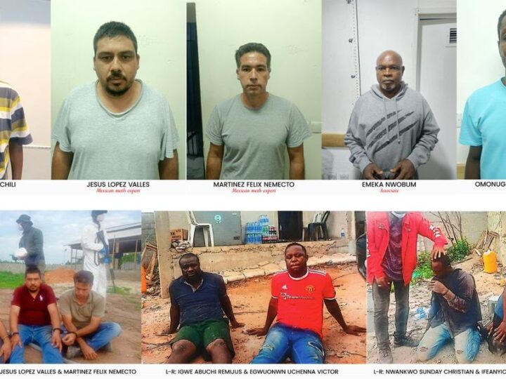 NDLEA Arraigns Alleged Drug Baron, Three Mexicans, Six Others Over N480bn Meth Lab