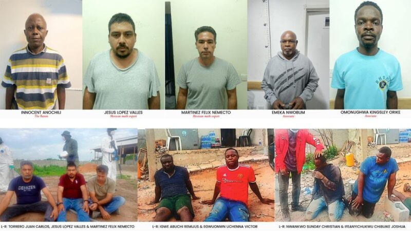 NDLEA Arraigns Alleged Drug Baron, Three Mexicans, Six Others Over N480bn Meth Lab