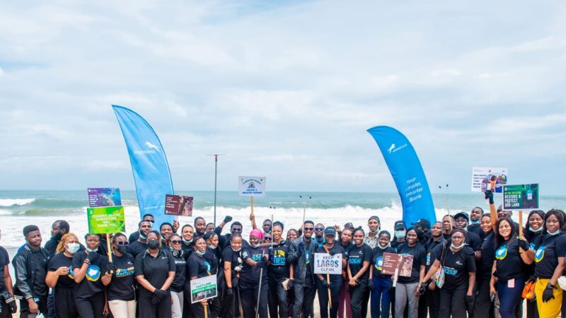 Union Bank Employees Remove Over 200kg of Waste in Lagos Beach Cleanup Drive