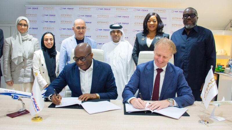 Air Peace, Etihad Airways Partner to Strengthen Nigeria-UAE Air Connectivity