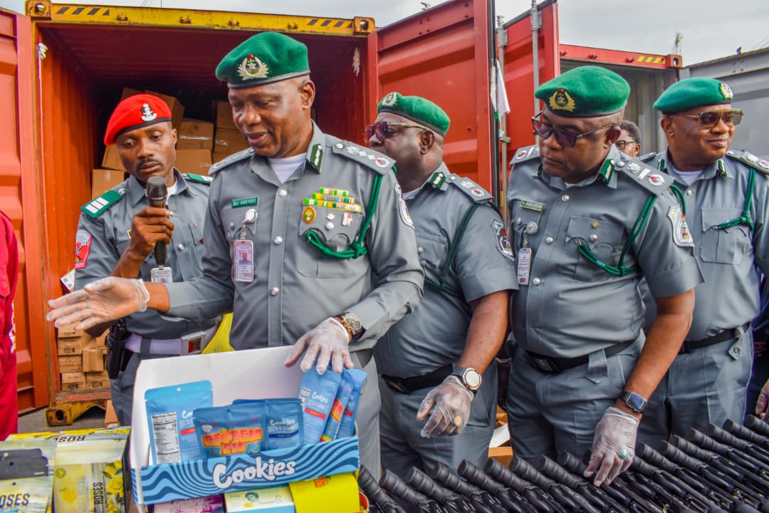 Customs Intercepts Components of Over 140 Rifles, Seizes N373.8m Cannabis Cargo at TinCan Port