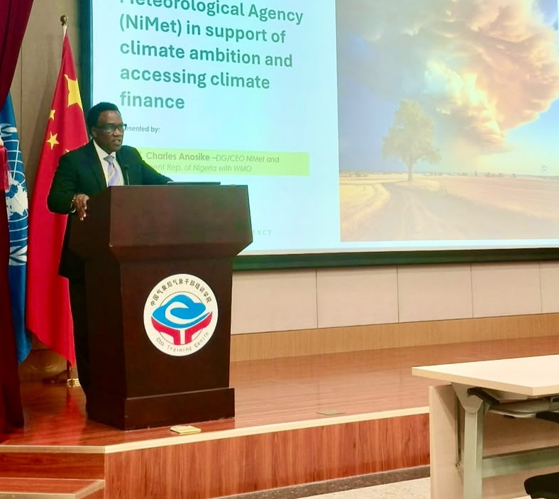 NiMet DG Anosike Joins WMO Climate Finance Dialogue, Senior Officials’ Exchange in China