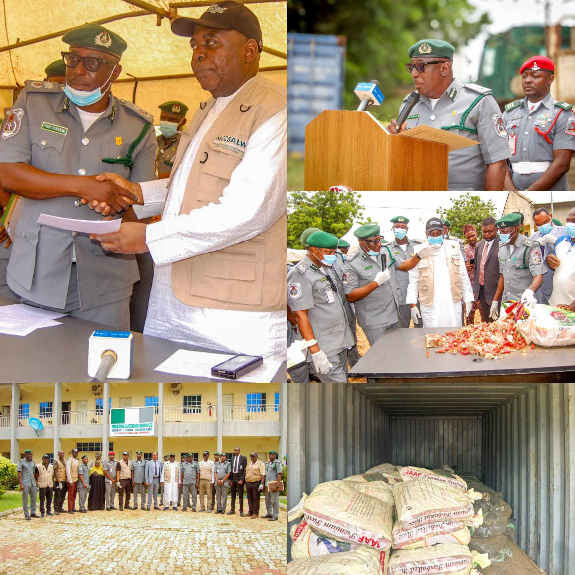 Customs hands over 189,000 seized cartridges to arms control centre