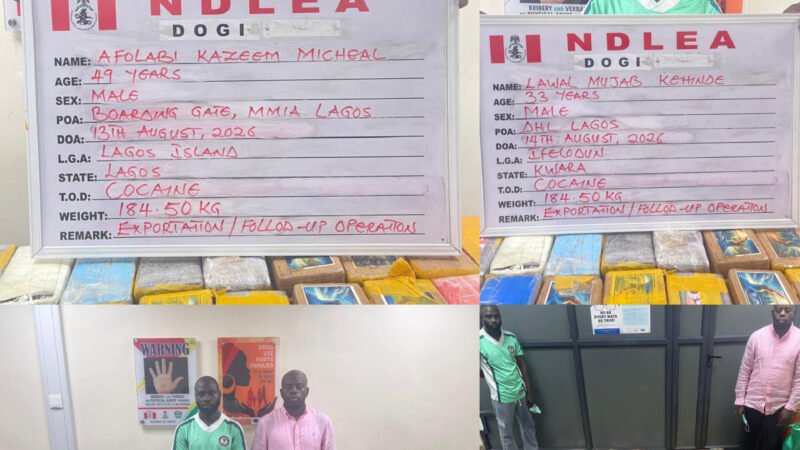 NDLEA Arraigns KC Luxury, Two Others Over 184.5kg Cocaine Shipment to UK