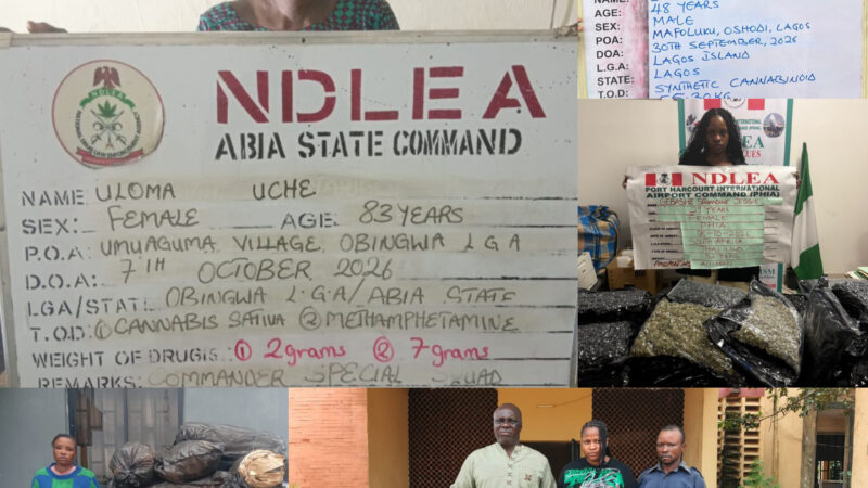 NDLEA Arrests 83-Year-Old Convicted Grandmother, South African Woman with Illicit Drugs